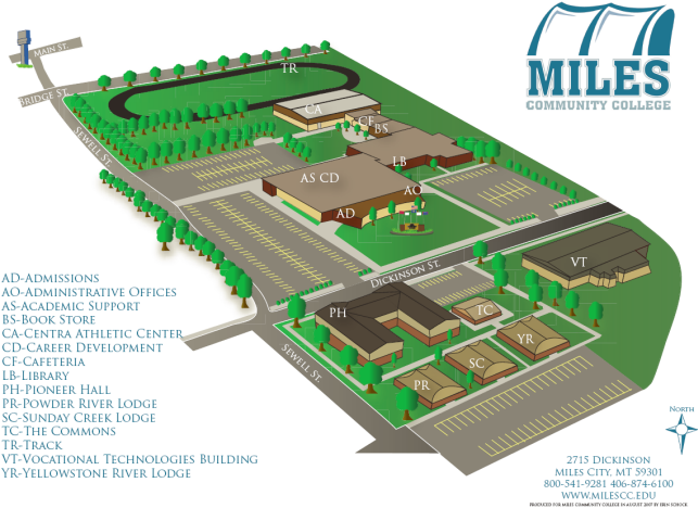 Graphical Aerial View of the MCC Campus