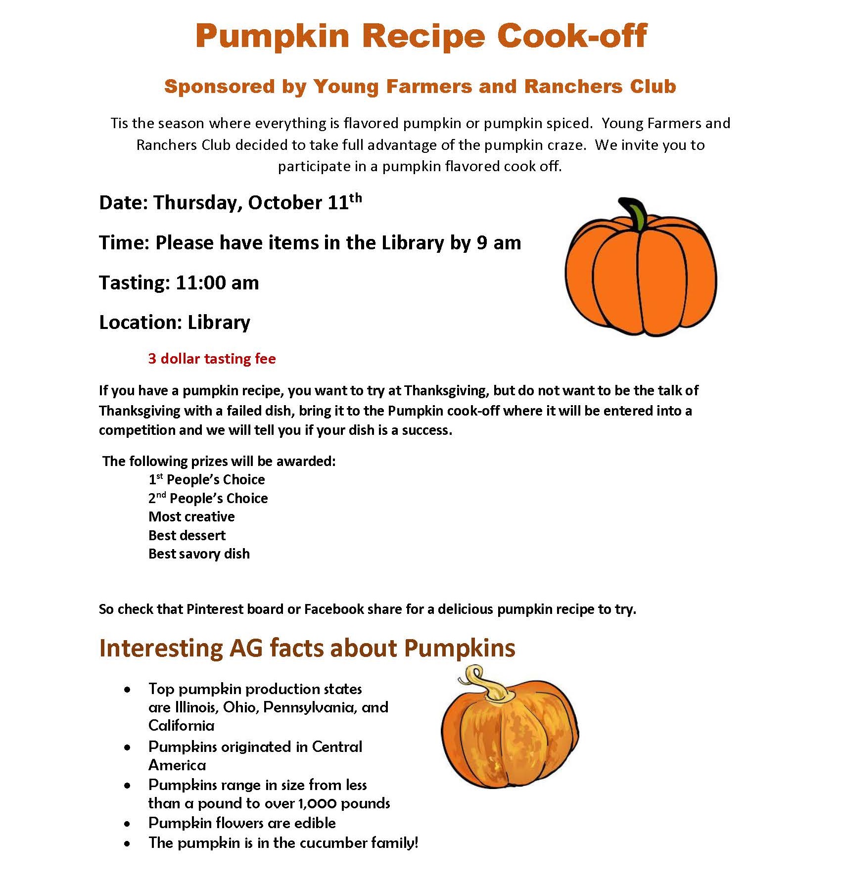 Pumpkin Cookoff page 1