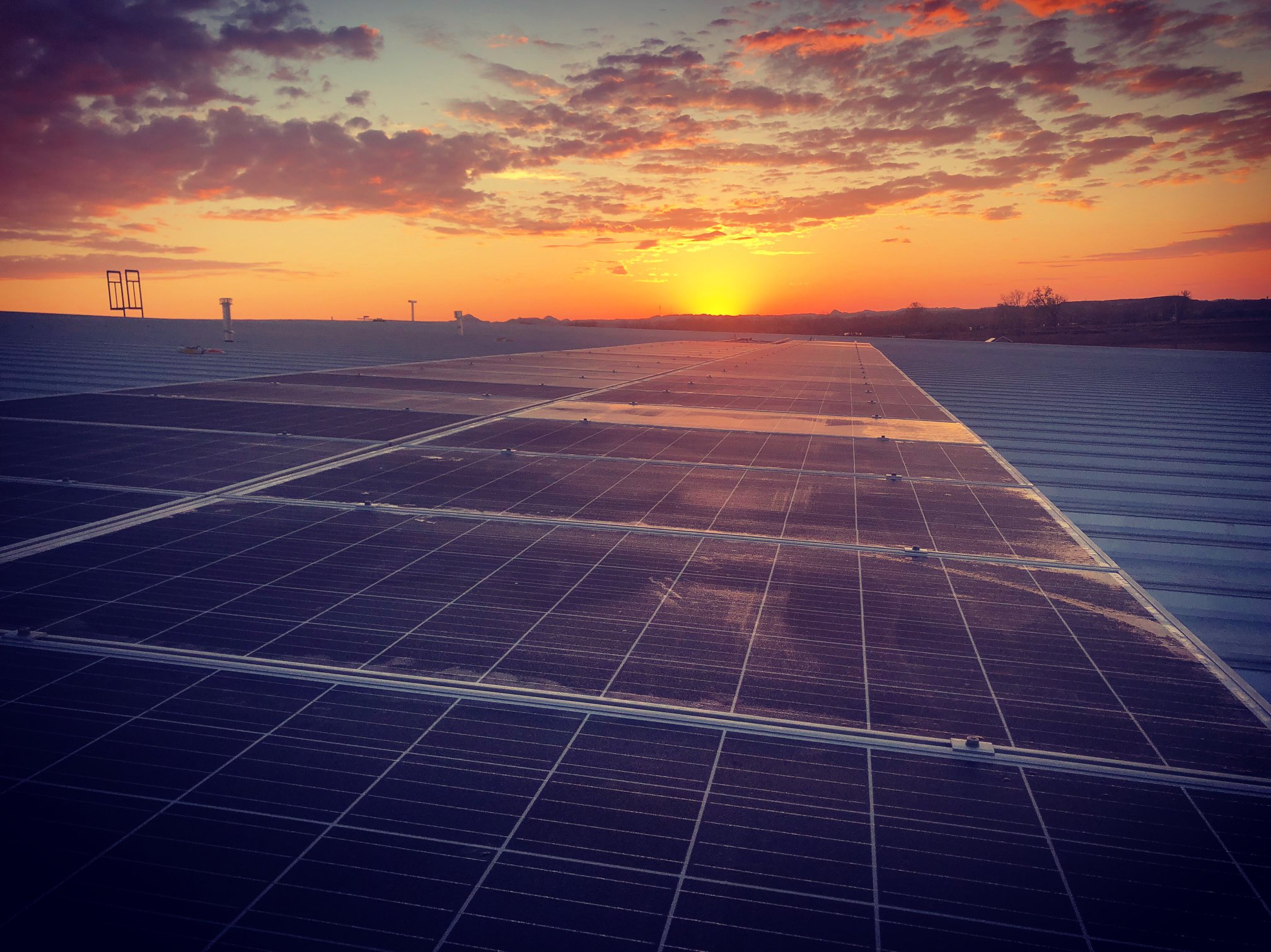 Solar Panels at the Ag Advancement Center