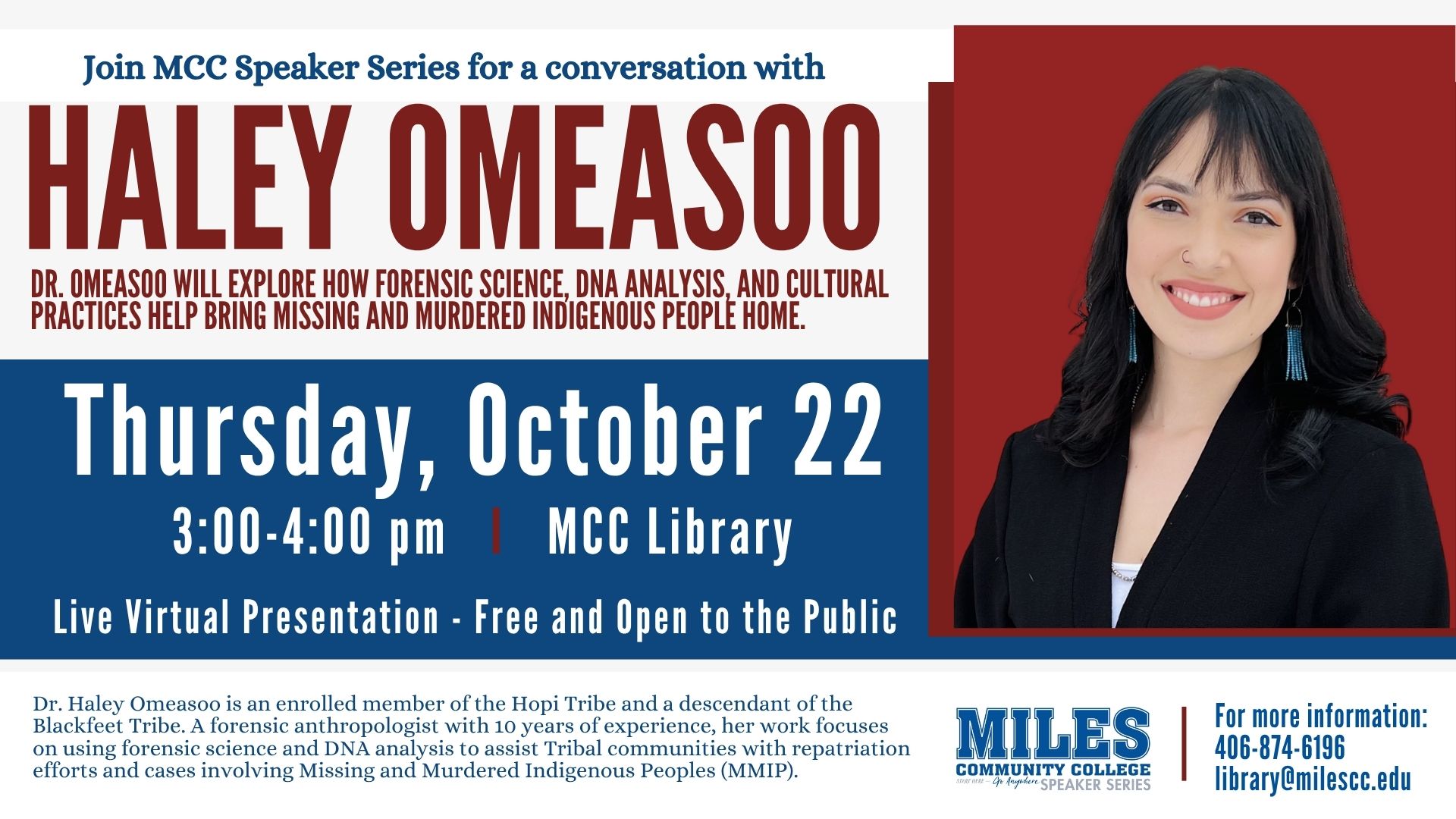 Graphic of Speaker Series flyer