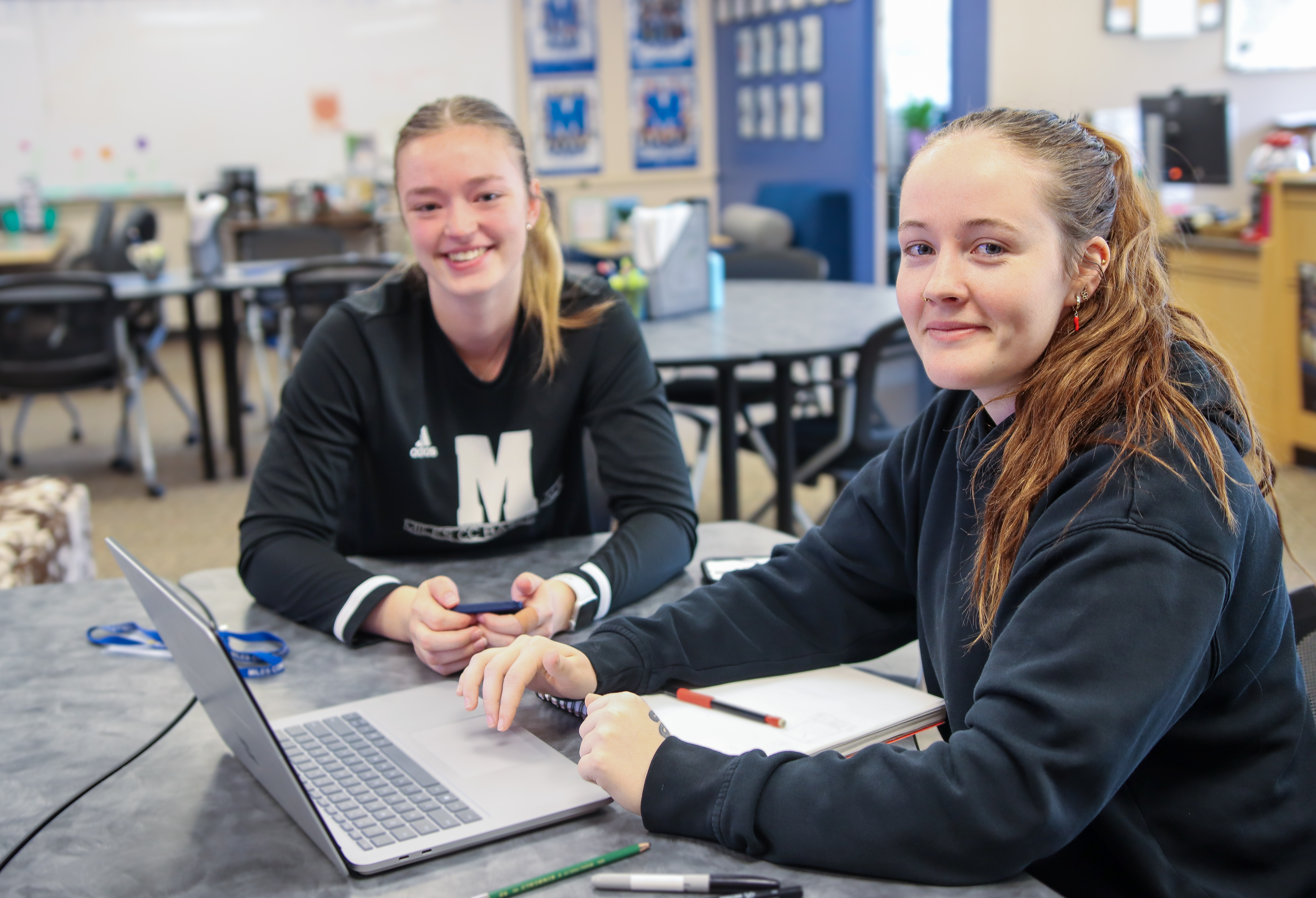 Image of student at computer